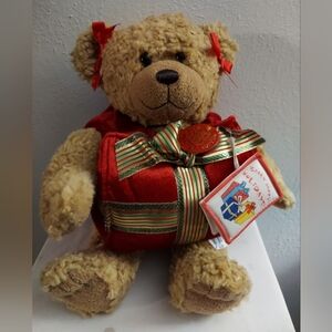 BAB Christmas Teddy Bear Centennial Collect Collectibear Plush Stuffed Animal